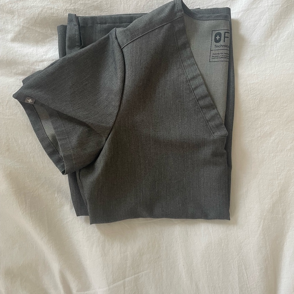 Dark Gray Scrub Top Figs